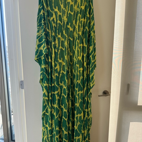 Shop Akira Green Snake Print Kaftan Jumpsuit - Picture 10 of 10